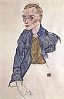 Egon Schiele Famous Paintings - Voluntary Gefreiter